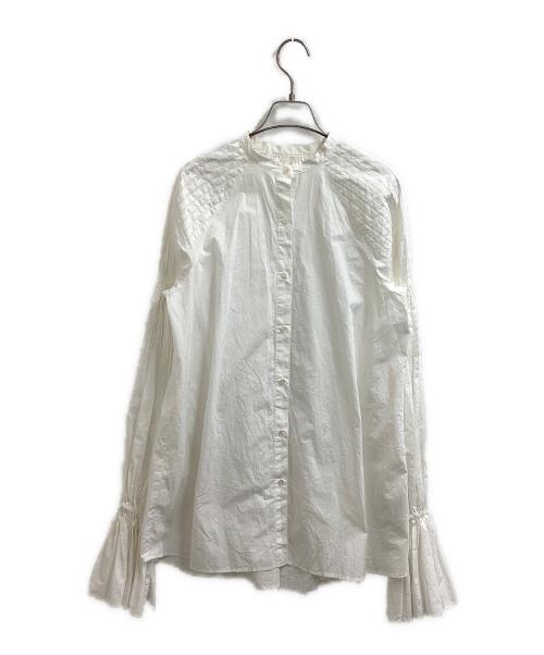 ETRE TOKYO（エトレトウキョウ）ETRE TOKYO (エトレトウキョウ) キャンディースリーブタックシャツ / 1222510044 ホワイト サイズ:FREEの古着・服飾アイテム