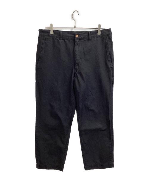 COMME des GARCONS HOMME PLUS（コムデギャルソンオムプリュス）COMME des GARCONS HOMME PLUS (コムデギャルソンオムプリュス) ポリ縮絨 テーパードパンツ / PA-P059 / AD2019 ブラック サイズ:Mの古着・服飾アイテム
