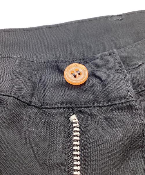 COMME des GARCONS HOMME PLUS（コムデギャルソンオムプリュス）COMME des GARCONS HOMME PLUS (コムデギャルソンオムプリュス) ポリ縮絨 テーパードパンツ / PA-P059 / AD2019 ブラック サイズ:Mの古着・服飾アイテム