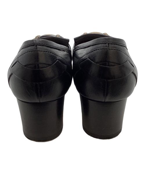 Salvatore Ferragamo（サルヴァトーレ フェラガモ）Salvatore Ferragamo (サルヴァトーレ フェラガモ) ガンチーニフリンジパンプス ブラック サイズ:7の古着・服飾アイテム