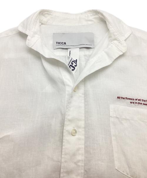 ticca（ティッカ）TICCA (ティッカ) 別注リネン半袖エンブロイダリーシャツ / Spick&Span / 0241401419 ホワイト サイズ:FREEの古着・服飾アイテム