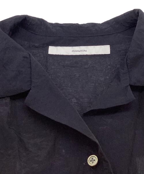 FRAMeWORK（フレームワーク）FRAMeWORK (フレームワーク) シアーオープンカラーシャツ / 24050220603020 ネイビー サイズ:表記なしの古着・服飾アイテム