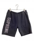 SUPREMEシュプリーム）の古着「18SS / Leg Embroidery Sweatshort」｜ブラック