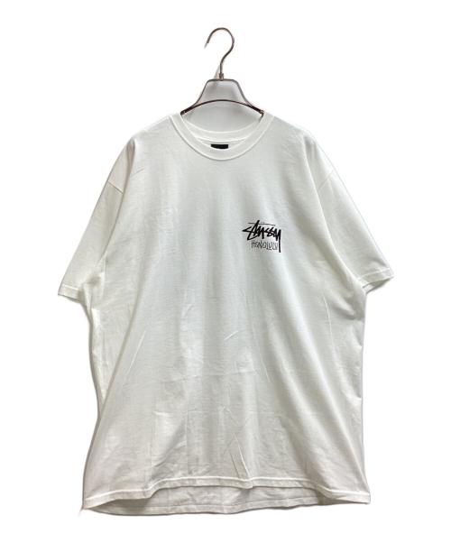 stussy（ステューシー）stussy (ステューシー) Honolulu Tee / ホノルル ホワイト サイズ:XLの古着・服飾アイテム