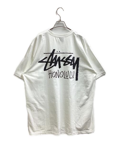 stussy（ステューシー）stussy (ステューシー) Honolulu Tee / ホノルル ホワイト サイズ:XLの古着・服飾アイテム
