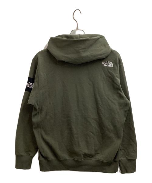 THE NORTH FACE（ザ ノース フェイス）THE NORTH FACE (ザ ノース フェイス) Square Logo Full Zip / スクエアロゴフルジップ / NT12335 オリーブ サイズ:Lの古着・服飾アイテム