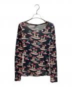 Hysteric Glamourヒステリックグラマー）の古着「スカルマッシュルームカットソー / 2CL-0950」｜ブラック