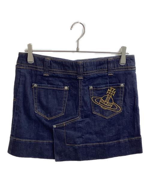 Vivienne Westwood（ヴィヴィアンウエストウッド）Vivienne Westwood (ヴィヴィアンウエストウッド) デニムミニスカート / 357-01-23001 インディゴ サイズ:2の古着・服飾アイテム