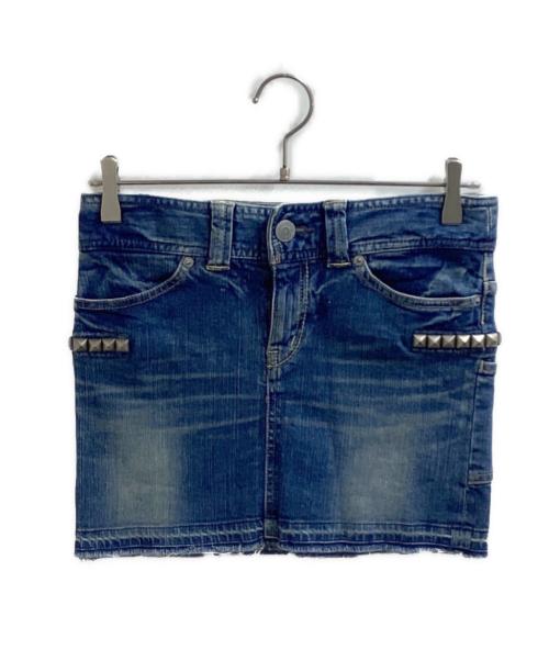 Hysteric Glamour（ヒステリックグラマー）Hysteric Glamour (ヒステリックグラマー) スタッズデニムミニスカート / 0102AK01 インディゴ サイズ:XSの古着・服飾アイテム