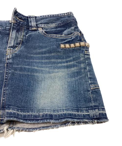 Hysteric Glamour（ヒステリックグラマー）Hysteric Glamour (ヒステリックグラマー) スタッズデニムミニスカート / 0102AK01 インディゴ サイズ:XSの古着・服飾アイテム