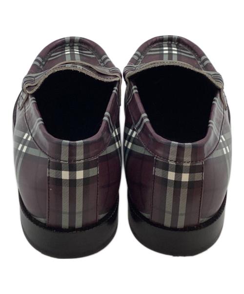 Gosha Rubchinskiy（ゴーシャラブチンスキー）Gosha Rubchinskiy (ゴーシャラブチンスキー) BURBERRY (バーバリー) ノヴァチェックローファー バイオレット サイズ:41の古着・服飾アイテム