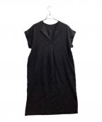 Spick and Spanスピック＆スパン）の古着「リネンカフタンドレス / 25040200205020」｜ブラック