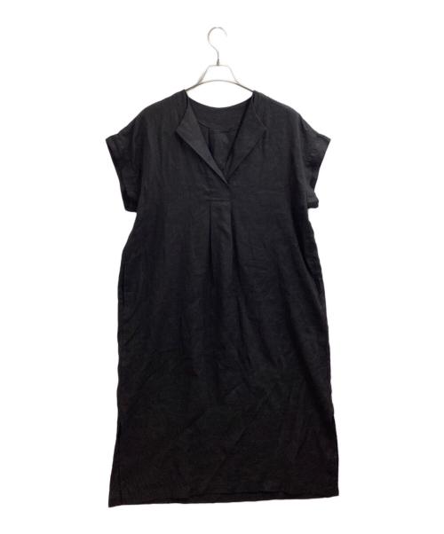 Spick and Span（スピック＆スパン）Spick and Span (スピックアンドスパン) リネンカフタンドレス / 25040200205020 ブラック サイズ:36の古着・服飾アイテム