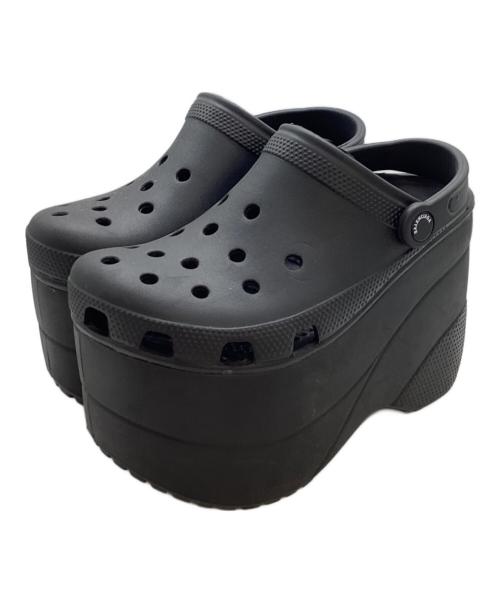 BALENCIAGA（バレンシアガ）BALENCIAGA (バレンシアガ) crocs (クロックス) 2018SS Foam Platform Sandal / プラットフォームサンダル ブラック サイズ:37の古着・服飾アイテム