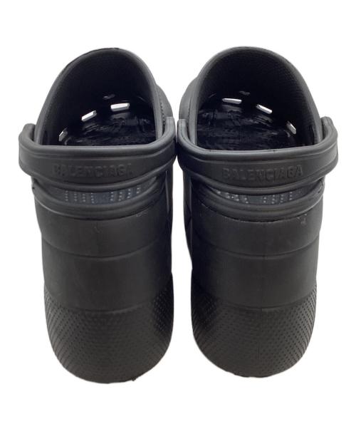 BALENCIAGA（バレンシアガ）BALENCIAGA (バレンシアガ) crocs (クロックス) 2018SS Foam Platform Sandal / プラットフォームサンダル ブラック サイズ:37の古着・服飾アイテム