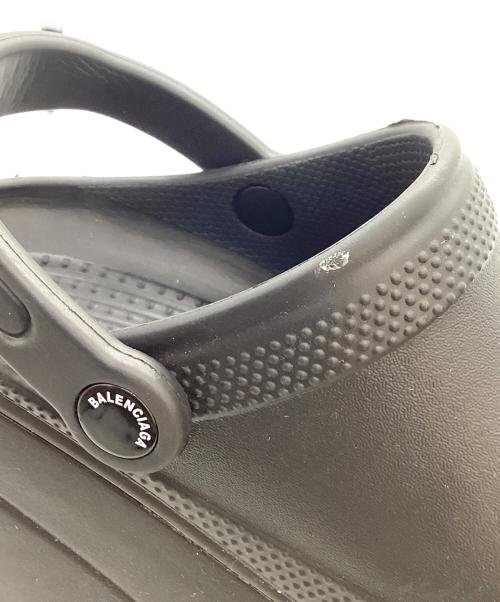 BALENCIAGA（バレンシアガ）BALENCIAGA (バレンシアガ) crocs (クロックス) 2018SS Foam Platform Sandal / プラットフォームサンダル ブラック サイズ:37の古着・服飾アイテム