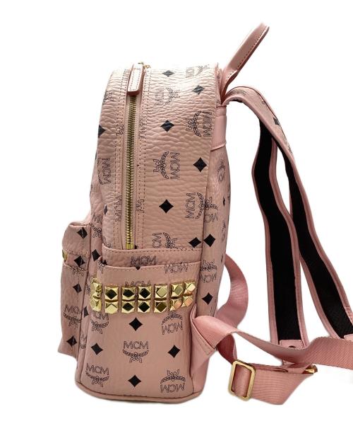 MCM（エムシーエム）MCM (エムシーエム) Stark サイドスタッズ バックパック - ヴィセトス パウダーピンクの古着・服飾アイテム