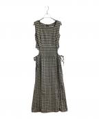 pomme d'amourポム ダムール）の古着「side ribbon onepiece / サイドリボンワンピース」｜ベージュ