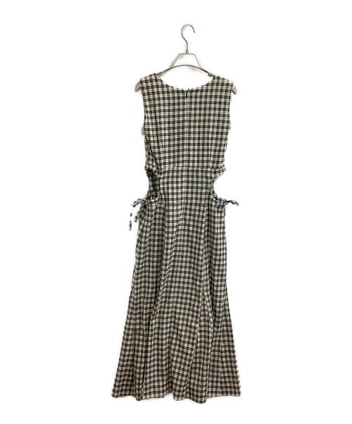 pomme d'amour（ポム ダムール）pomme d'amour (ポム ダムール) side ribbon onepiece / サイドリボンワンピース ベージュ サイズ:FREEの古着・服飾アイテム