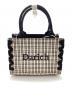 Darich（ダーリッチ）の古着「チェックミニトートバッグ　112518005」｜ブラック