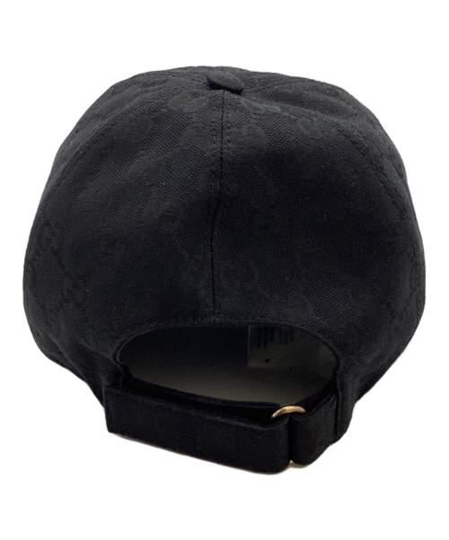GUCCI（グッチ）GUCCI (グッチ) GGキャンバス ベースボールキャップ / 576253 4HG53 ブラックの古着・服飾アイテム