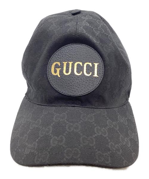 GUCCI（グッチ）GUCCI (グッチ) GGキャンバス ベースボールキャップ / 576253 4HG53 ブラックの古着・服飾アイテム