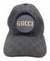 中古・古着 GUCCI (グッチ) GGキャンバス ベースボールキャップ / 576253 4HG53 ブラック：17000円