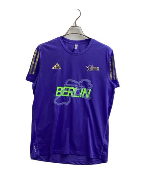 adidas（アディダス）adidas (アディダス) adidas / アディダス / Finisher Tシャツ / 2024 BMW Berlin Marathon パープル サイズ:XLの古着・服飾アイテム