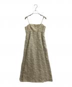 COCODEALココディール）の古着「ジャカードキャミワンピース / 75115059」｜ベージュ