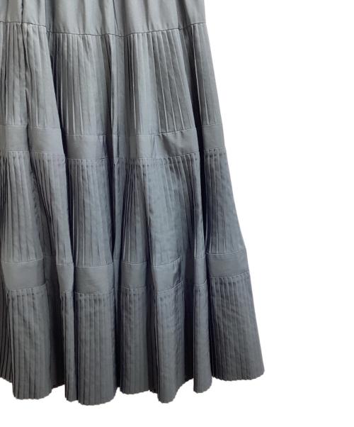 BEARDSLEY（ビアズリー）BEARDSLEY (ビアズリー) プリーツティアードスカート / BEZ1022401A0005 グレー サイズ:Freeの古着・服飾アイテム