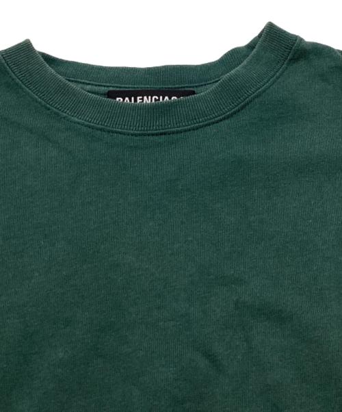 BALENCIAGA（バレンシアガ）BALENCIAGA (バレンシアガ) バックロゴTシャツ / 570805 THV80 グリーン サイズ:Mの古着・服飾アイテム