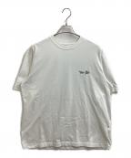 maison kitsune×and wanderメゾンキツネ×アンドワンダー）の古着「DRY COTTON T MOUNTAIN / Tシャツ / 574-3184906」｜ホワイト