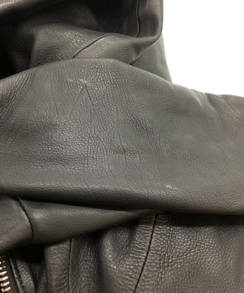 STRUM（ストラム）STRUM (ストラム) OIL CALF LEATHER W-ZIPPER RIDERS JKT　STL045-02 ブラック サイズ:Mの古着・服飾アイテム