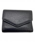 Maison Margielaメゾンマルジェラ）の古着「グレインレザー / 3つ折り財布 / S56UI0136」｜ブラック