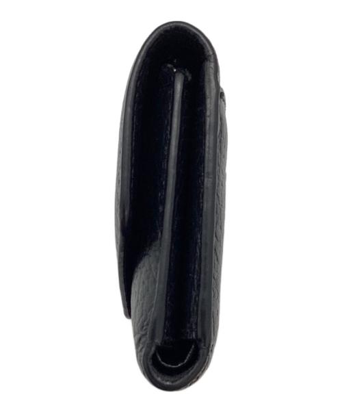 Maison Margiela（メゾンマルジェラ）Maison Margiela (メゾンマルジェラ) グレインレザー / 3つ折り財布 / S56UI0136 ブラックの古着・服飾アイテム