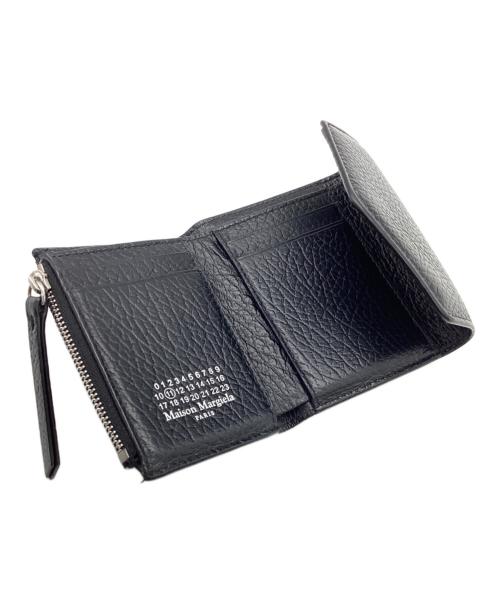 Maison Margiela（メゾンマルジェラ）Maison Margiela (メゾンマルジェラ) グレインレザー / 3つ折り財布 / S56UI0136 ブラックの古着・服飾アイテム