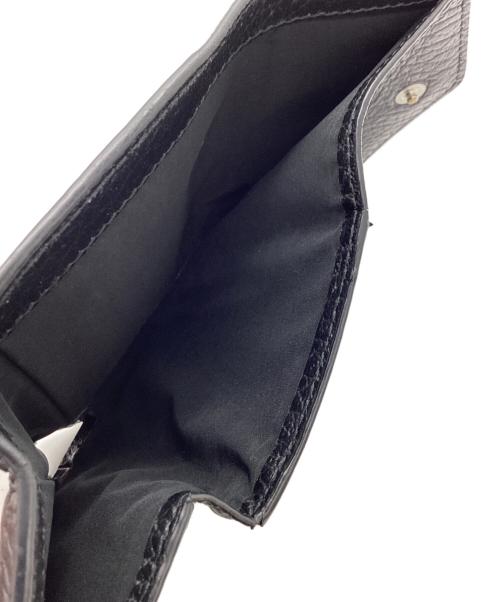 Maison Margiela（メゾンマルジェラ）Maison Margiela (メゾンマルジェラ) グレインレザー / 3つ折り財布 / S56UI0136 ブラックの古着・服飾アイテム