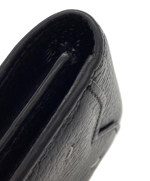 Maison Margiela（メゾンマルジェラ）Maison Margiela (メゾンマルジェラ) グレインレザー / 3つ折り財布 / S56UI0136 ブラックの古着・服飾アイテム