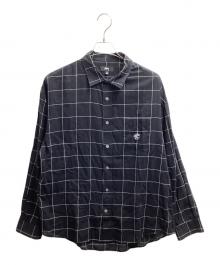 stussy（ステューシー）の古着「Light Weight Classic Shirt / ライト ウェイト クラシック シャツ / 1110289」｜ブラック