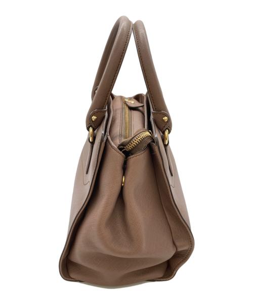Salvatore Ferragamo（サルヴァトーレ フェラガモ）Salvatore Ferragamo (サルヴァトーレ フェラガモ) ハンドバッグ / GG-21 F317 ブラウンの古着・服飾アイテム