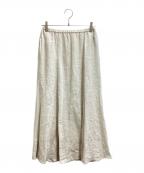 FRAMeWORKフレームワーク）の古着「LINEN 切り替えスカート / リネン / switching skirt / 25060220767020」｜アイボリー