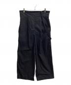 ENFOLDエンフォルド）の古着「WIDE STRAP-PANTS / ワイドストラップパンツ / 300HA231-0450」｜ブラック