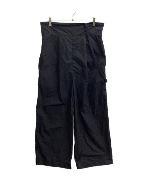 ENFOLD（エンフォルド）ENFOLD (エンフォルド) WIDE STRAP-PANTS / ワイドストラップパンツ / 300HA231-0450 ブラック サイズ:36の古着・服飾アイテム