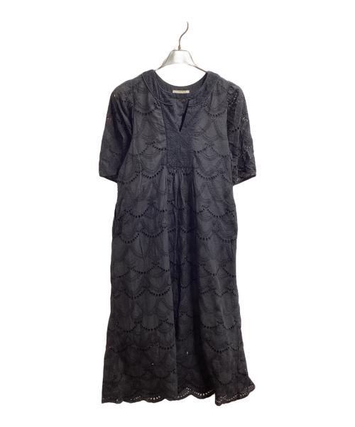 ne quittez pas（ヌキテパ）ne quittez pas (ヌキテパ) Cotton Voile Dot Hemla Dress/コットンボイルドットヘルマドレス/010400CB1 ブラック サイズ:なしの古着・服飾アイテム