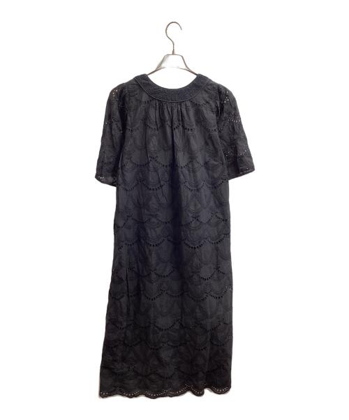 ne quittez pas（ヌキテパ）ne quittez pas (ヌキテパ) Cotton Voile Dot Hemla Dress/コットンボイルドットヘルマドレス/010400CB1 ブラック サイズ:なしの古着・服飾アイテム