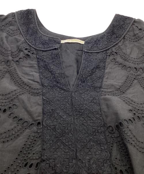 ne quittez pas（ヌキテパ）ne quittez pas (ヌキテパ) Cotton Voile Dot Hemla Dress/コットンボイルドットヘルマドレス/010400CB1 ブラック サイズ:なしの古着・服飾アイテム