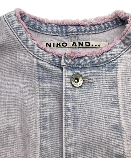 niko and（ニコアンド）niko and (ニコアンド) REMAKE COVERALL / リメイクカバーオール / タグ付 ピンク サイズ:Freeの古着・服飾アイテム