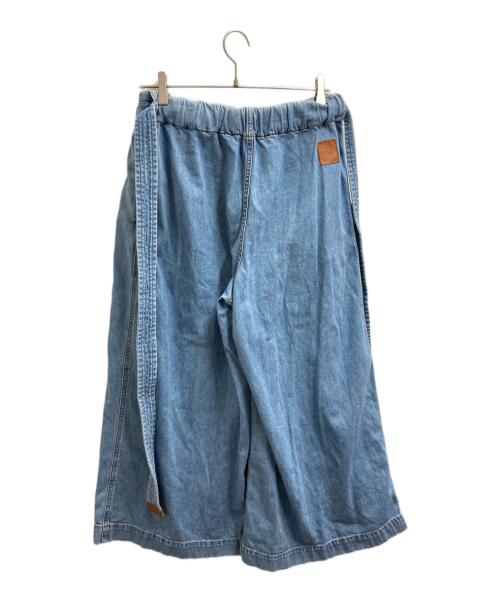 LOEWE（ロエベ）LOEWE (ロエベ) Cropped Belted Jeans / クロップドベルテッドジーンズ / S359331XCW インディゴ サイズ:38の古着・服飾アイテム