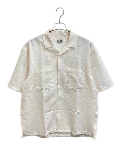 THE NORTH FACE（ザ ノース フェイス）THE NORTH FACE (ザ ノース フェイス) S/S シアサッカーベントメッシュシャツ / NR22360 ホワイト サイズ:Lの古着・服飾アイテム