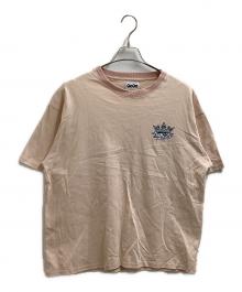 9090（ナインティナインティ）の古着「King Logo Tee / キングロゴTEE」｜ピンク